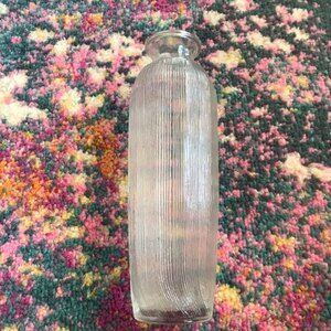 f.t.d.a. Glass Bud Vase # 2 Vintage Collectors Made in USA Ribbed 9"
